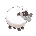 An image of the Pokemon Wooloo #831 in the Pokedex