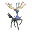 An image of the Pokemon Xerneas Active Mode #716 in the Pokedex