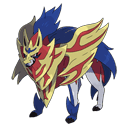 An image of the Pokemon Zamazenta Crowned Shield #889 in the Pokedex